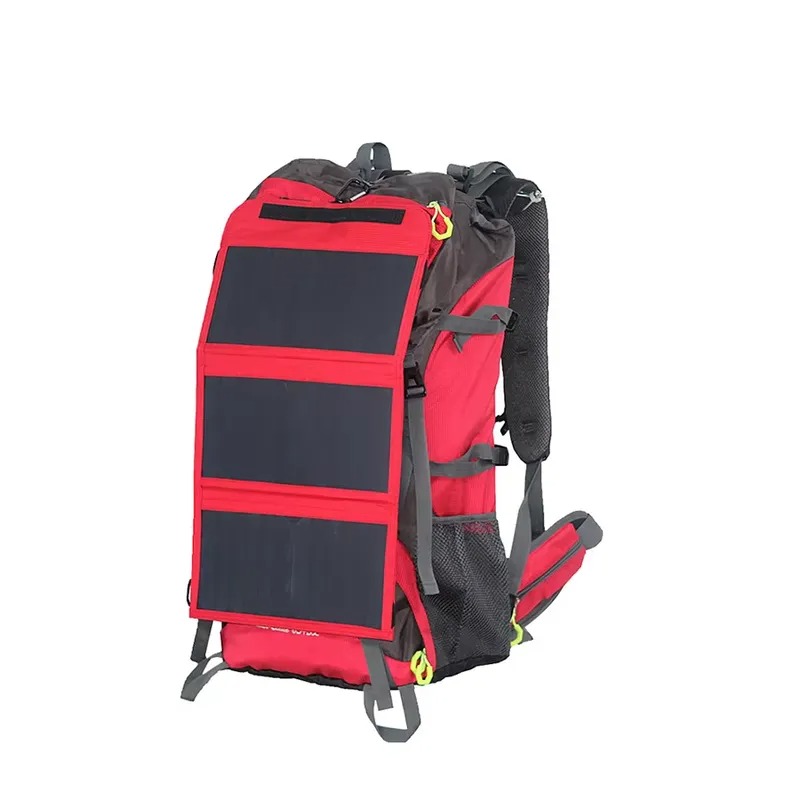 Hiking Backpack Waterproof - 2026Custom Solar Panel Backpack Smart 68L
