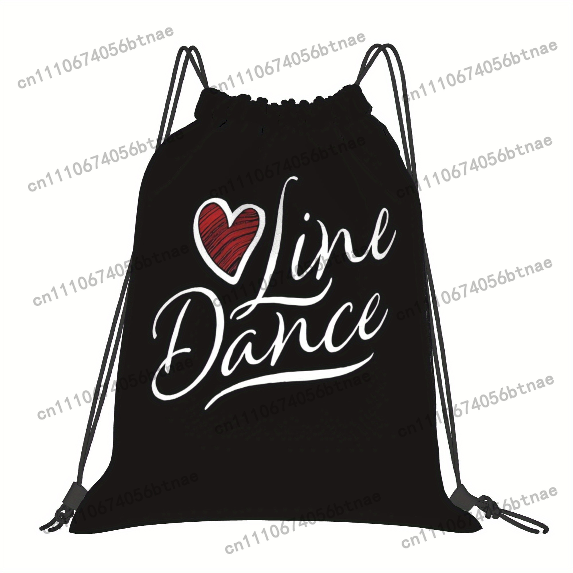 LOVE Line Dance Drawstring Bag - огляд і ціна Drawstring Gym Bag