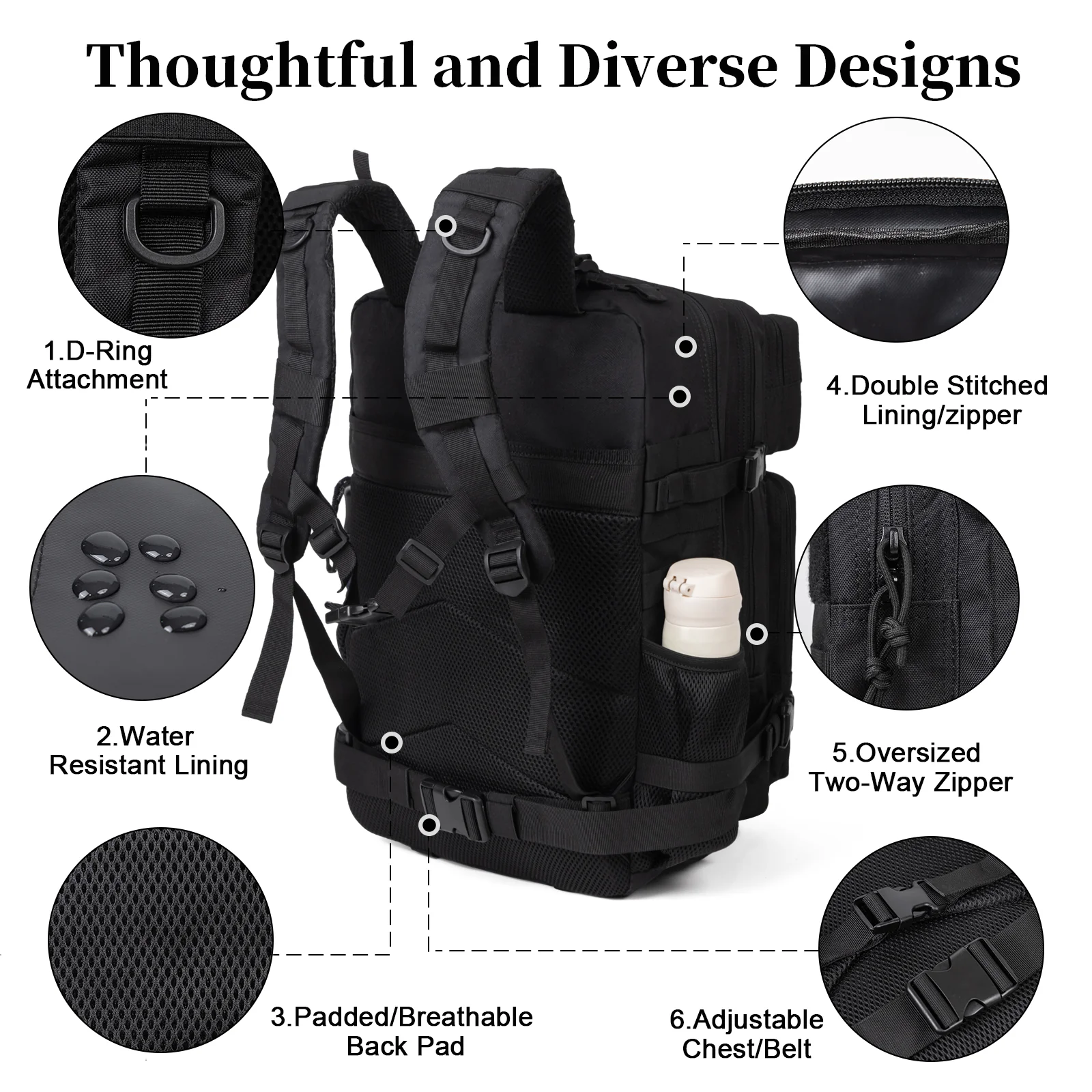 60L Army Military Tactical Bac - огляд і ціна Rucksack Military Style