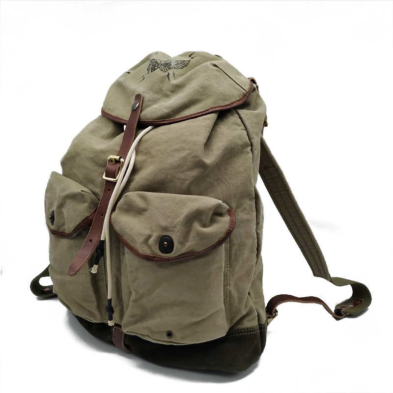 Retro American High Density Ca - огляд і ціна Canvas Backpack Casual