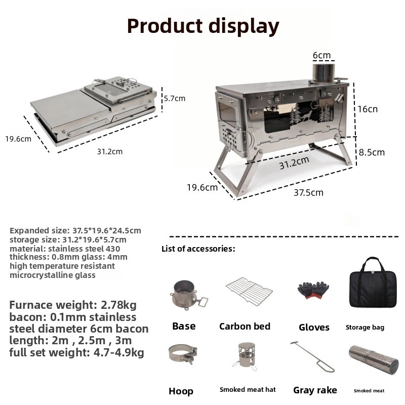 Stainless Steel Foldable Porta - огляд і ціна Foldable Backpack Small